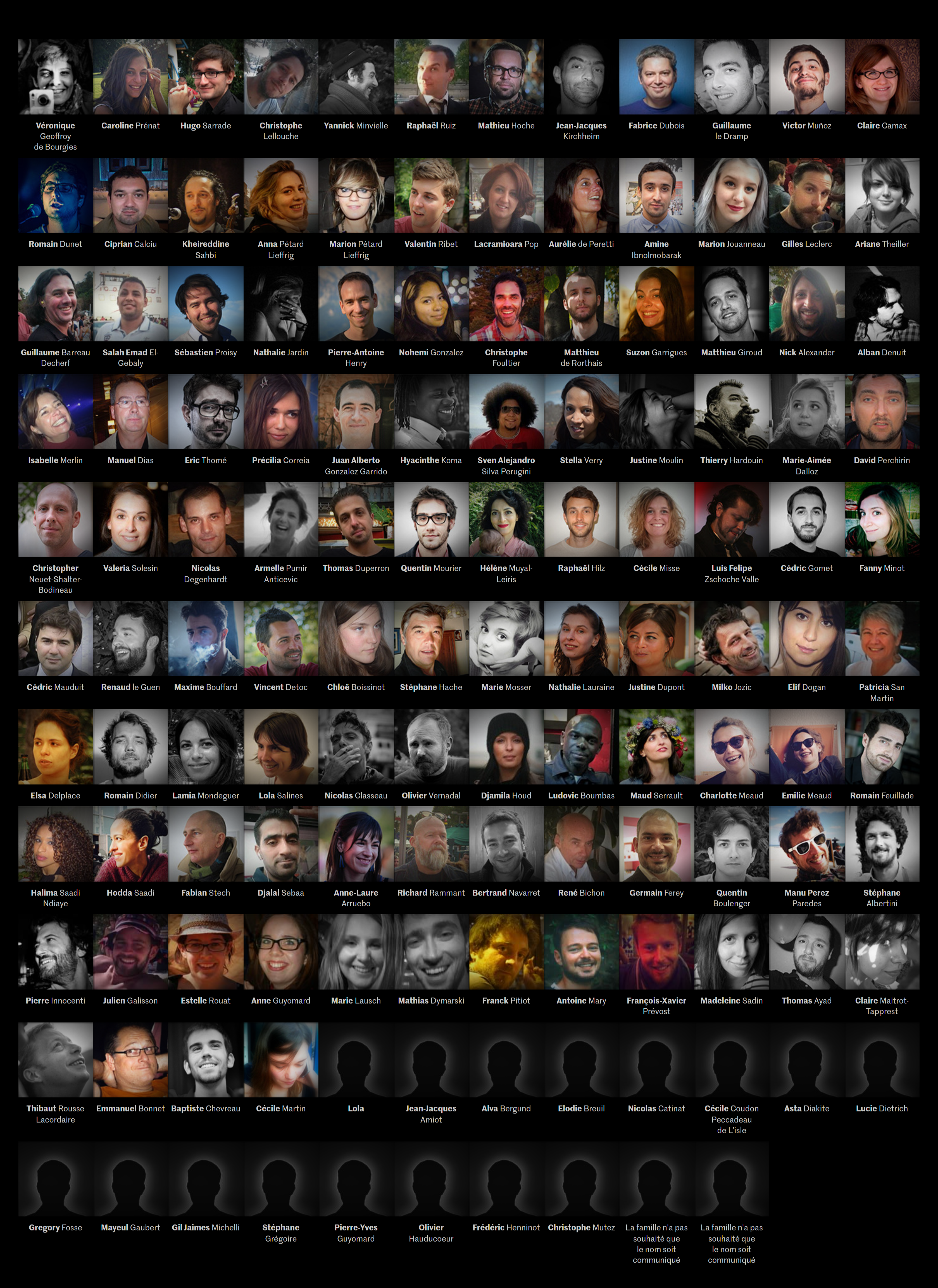 Mémoire des victimes du 13 novembre 2015