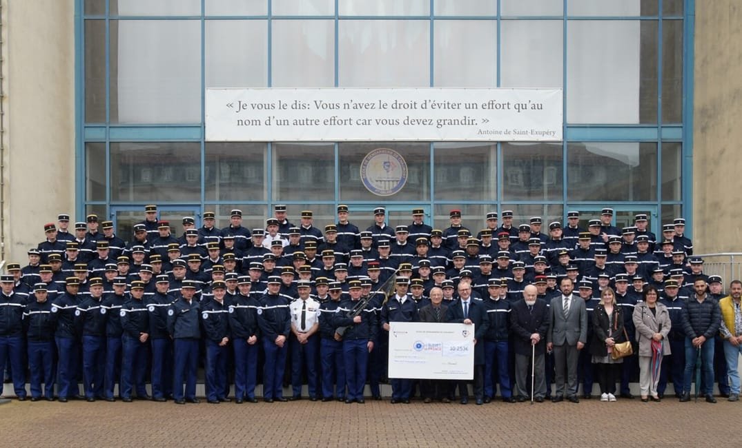 Plus de 10 000 euros récoltés par la 523ème promotion de l’école de gendarmerie de Chaumont